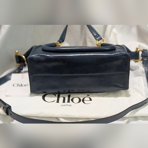 XMas Sale! Get It B4 It's Gone! Chloé Shoulder Bag In Tapestry Blue NWT - Picture 8 of 16